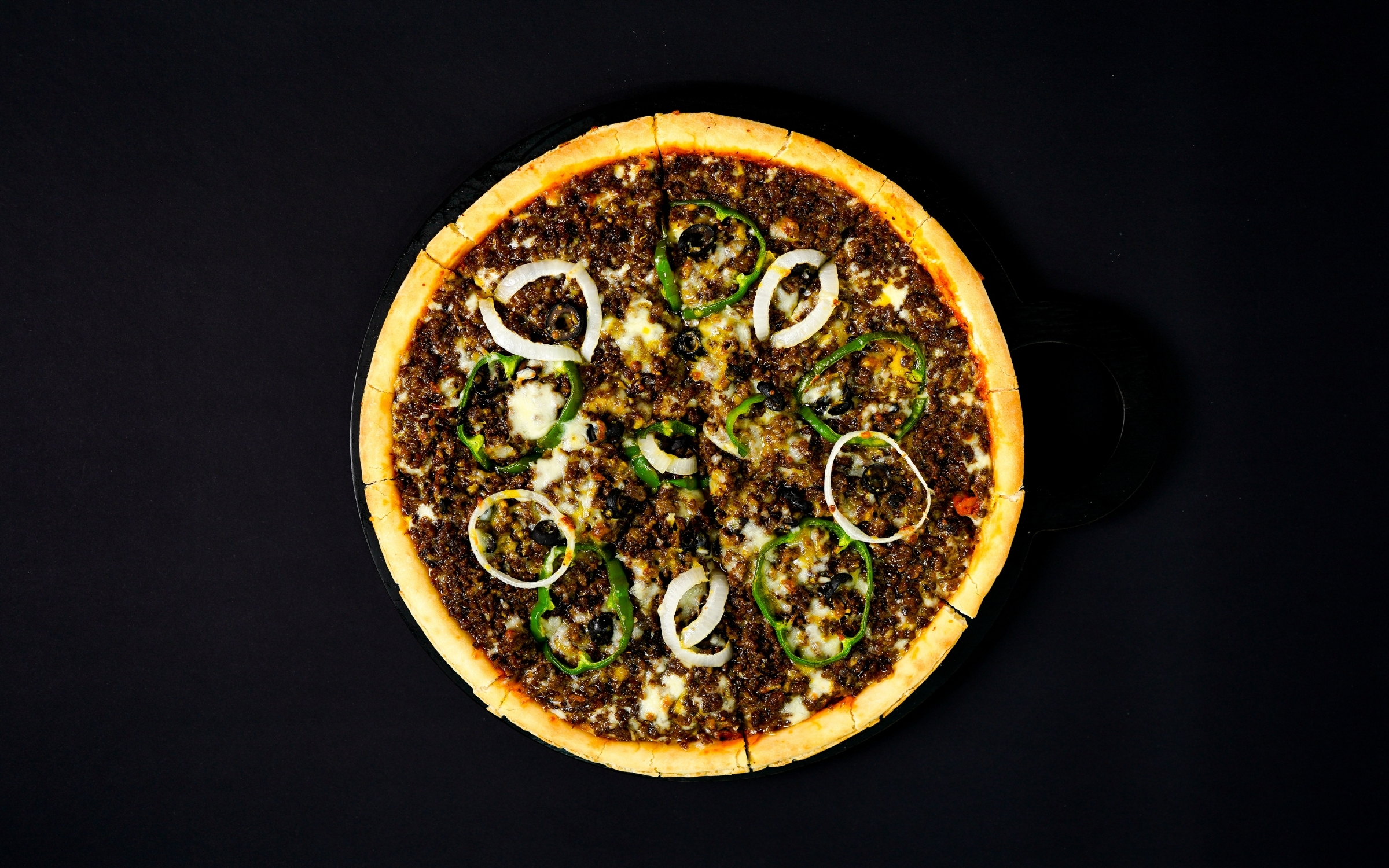Beef pizza